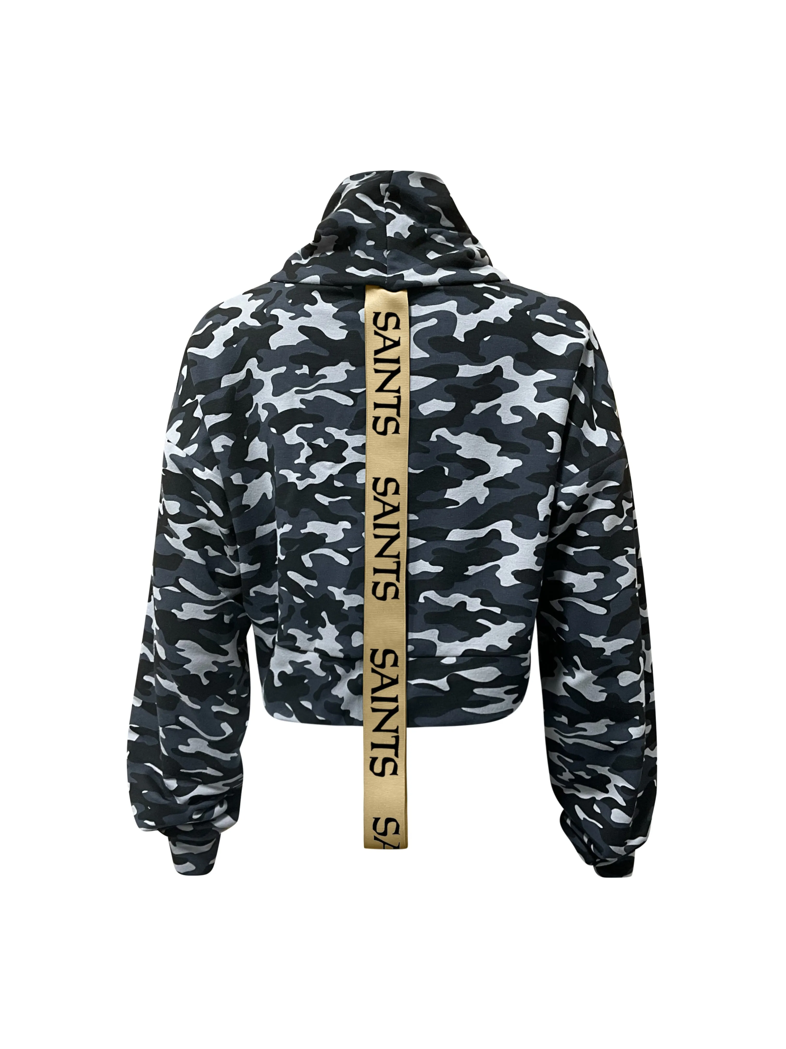 New Orleans Saints Crop Camo Sweatshirt