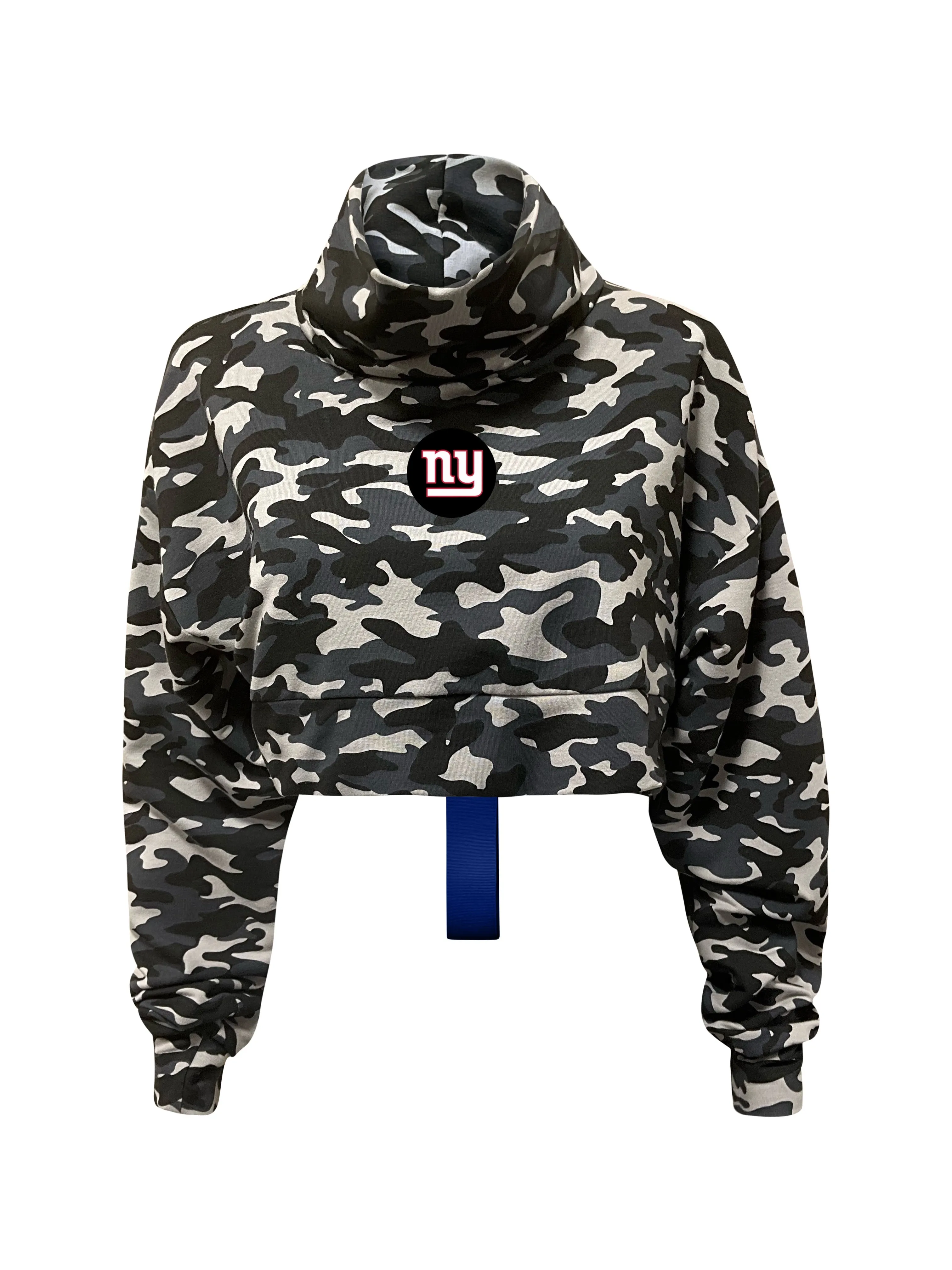 New York Giants Crop Camo Sweatshirt