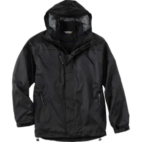 North End Men's Black Performance 3-in-1 Seam-Sealed Hooded Jacket