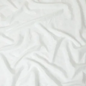 Off white premium pure Italian linen fabric with mint green print in floral design-D13996