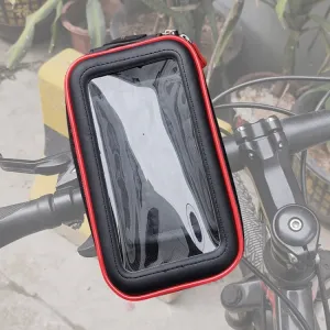 OKD Motorcycle Bicycle Touch Screen Waterproof Mobile Phone Bag Bracket M(Upgrade U-shaped Base)