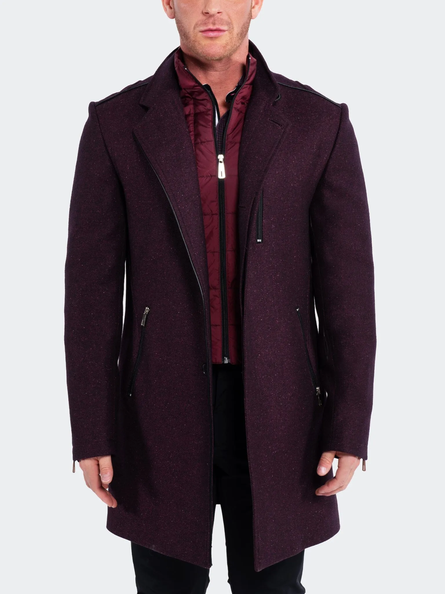 Peacoat Captain Red