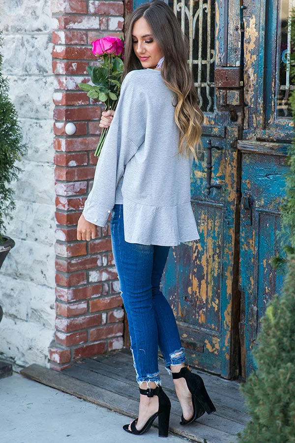 Pearls and Paris Shift Sweater