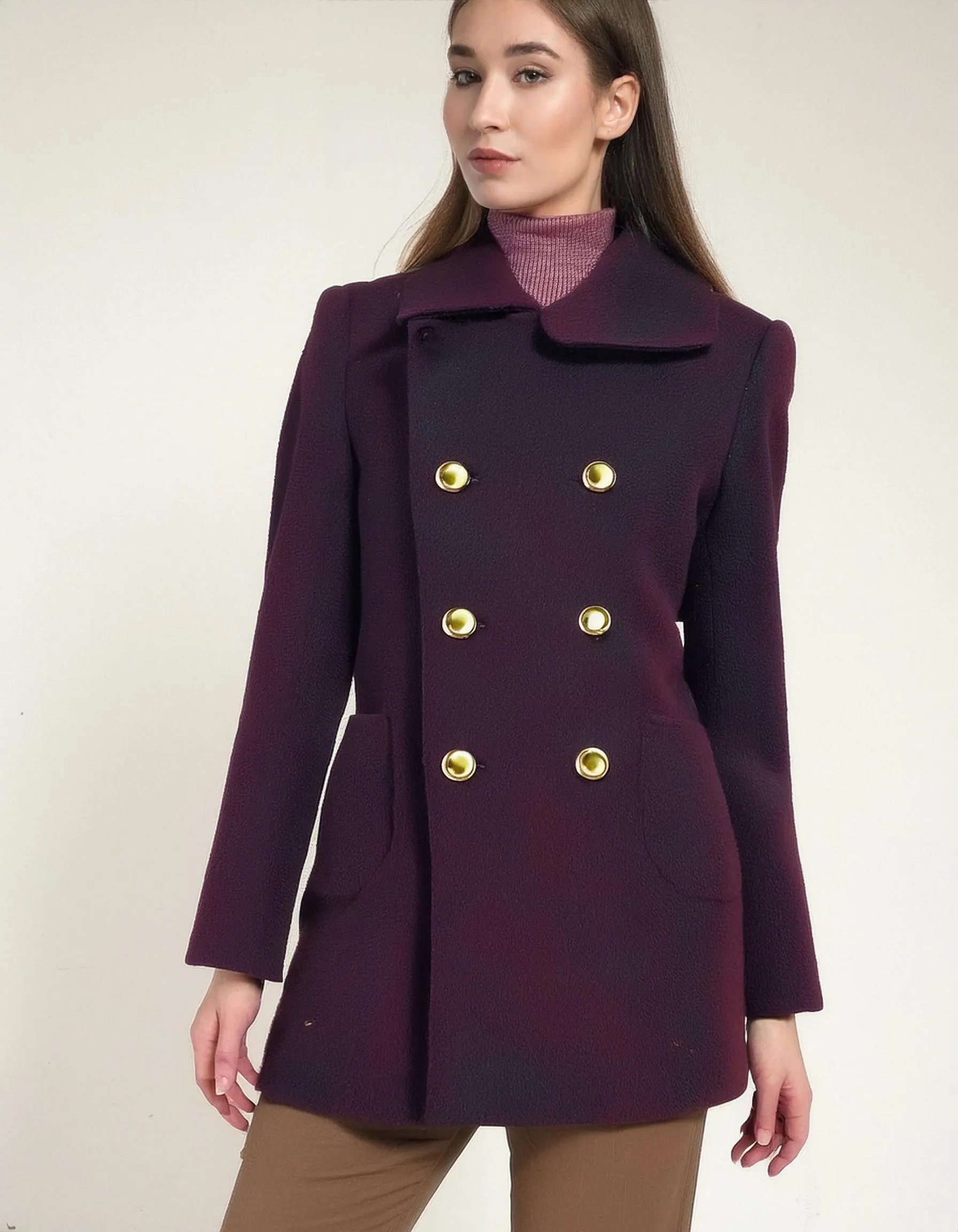 Plum Perfection Peacoat