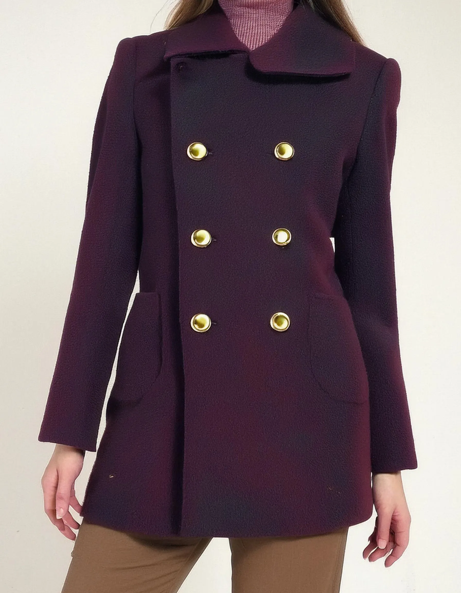 Plum Perfection Peacoat