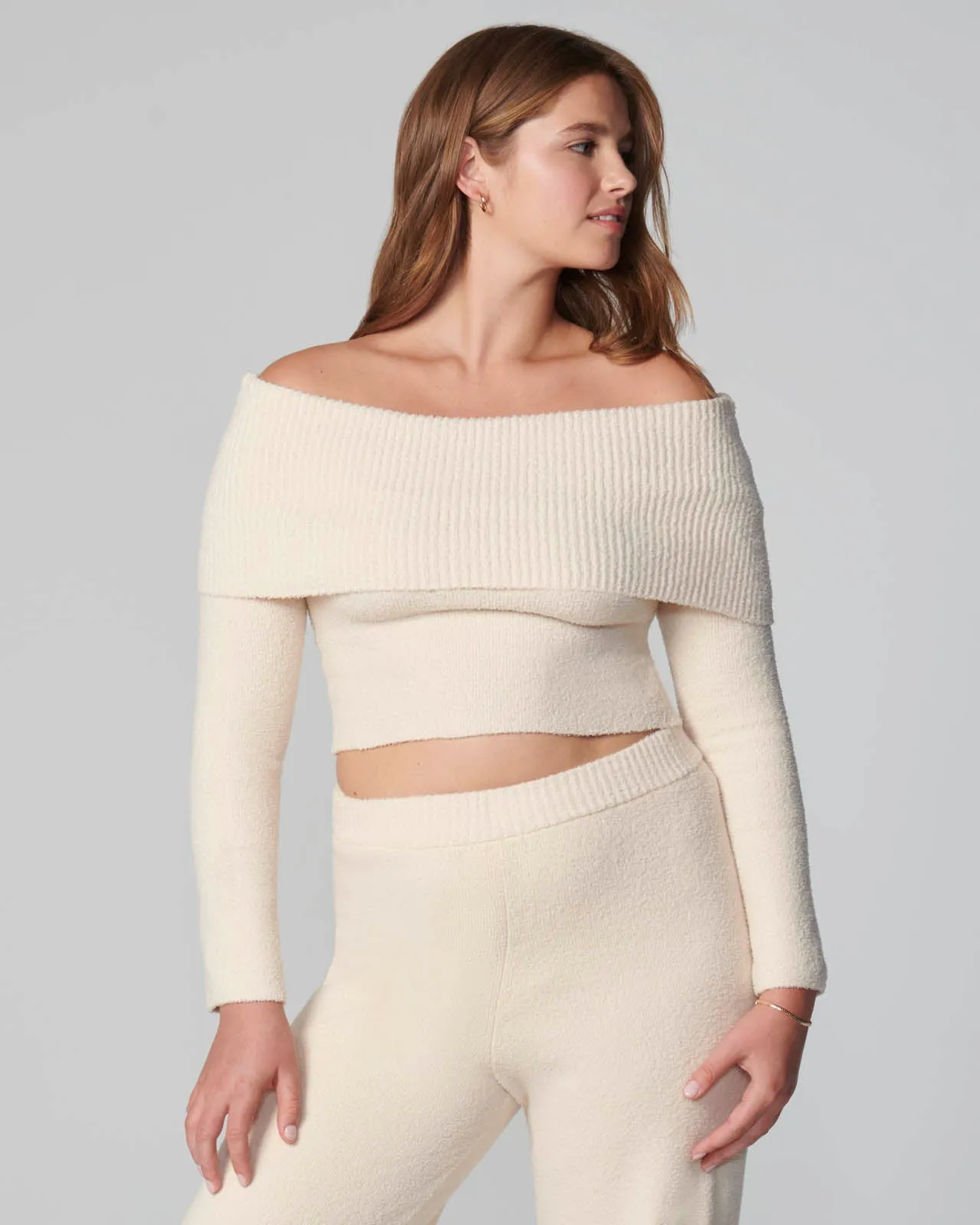 Plush Off-the-Shoulder