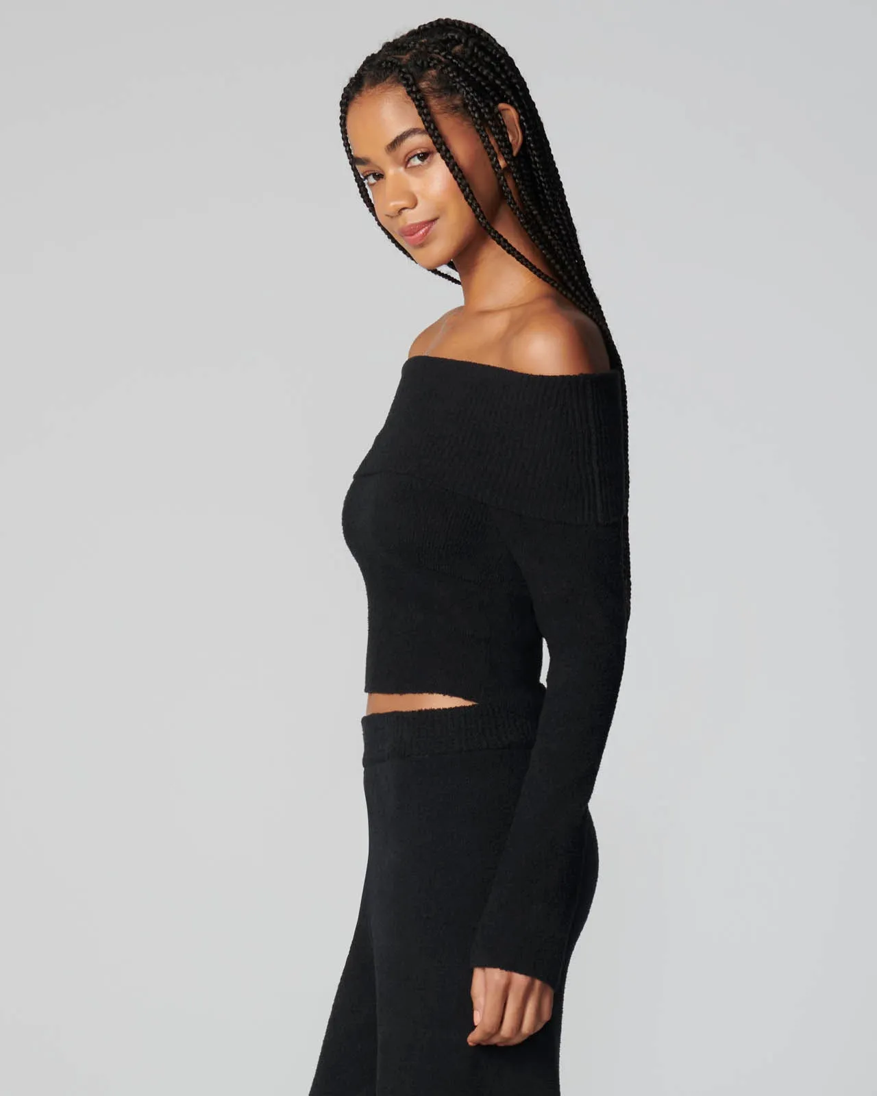 Plush Off-the-Shoulder