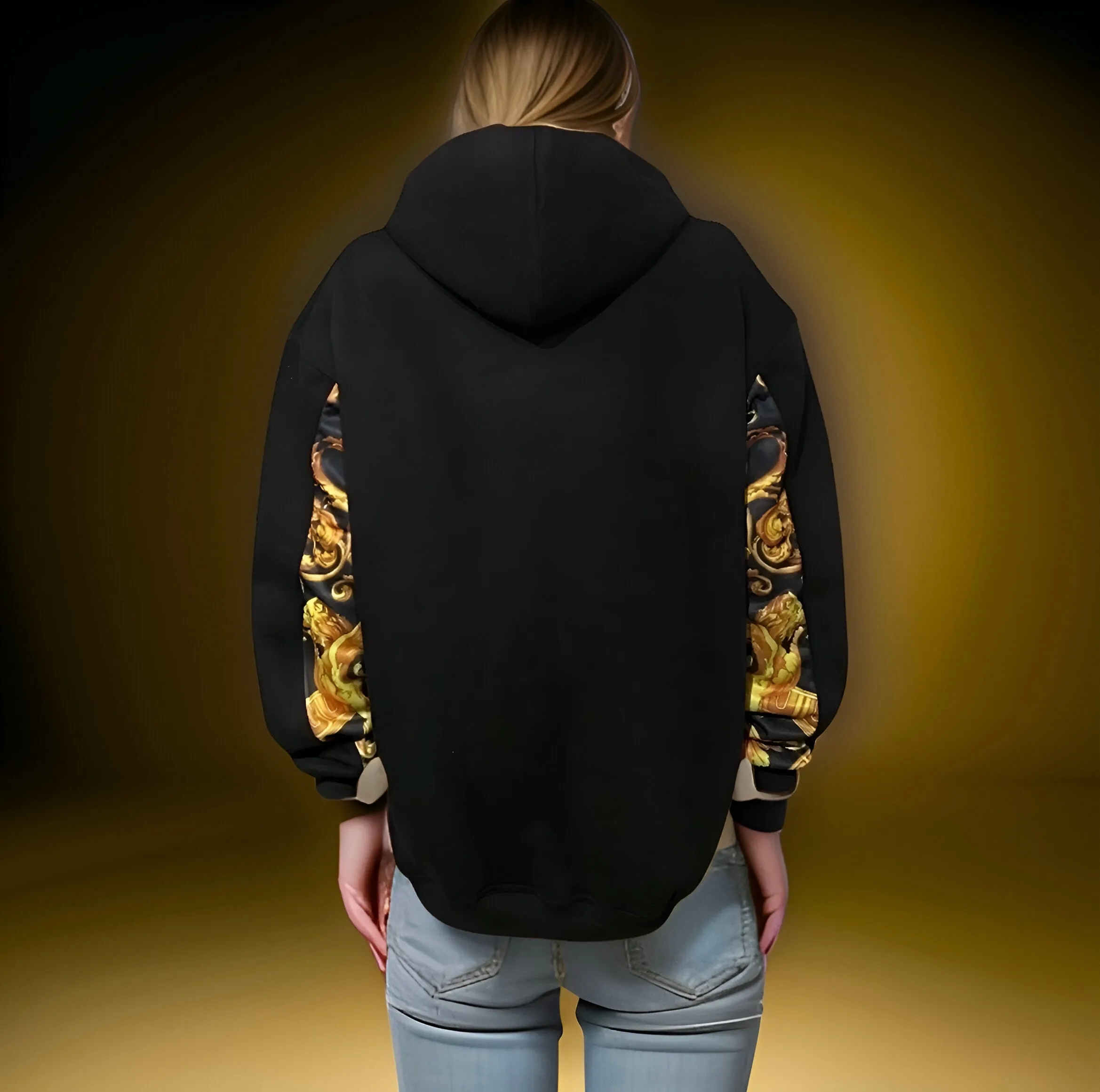 ^QUEEN V3R$@C3^ LUXURY CUT & SEW PULLOVER HOODIES (UNISEX) (EMBROIDERY)