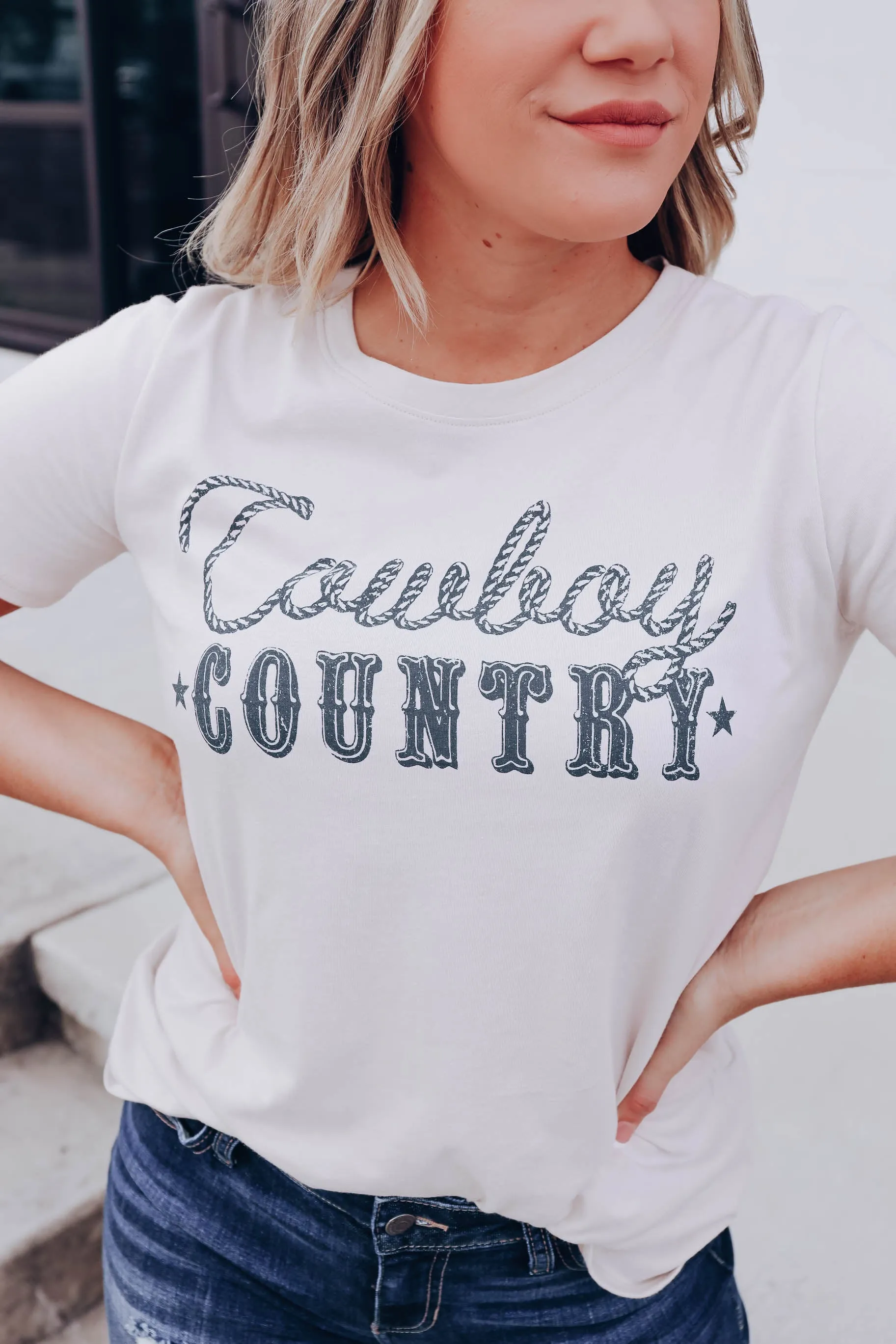 "Cowboy Country" Graphic Tee - Sand