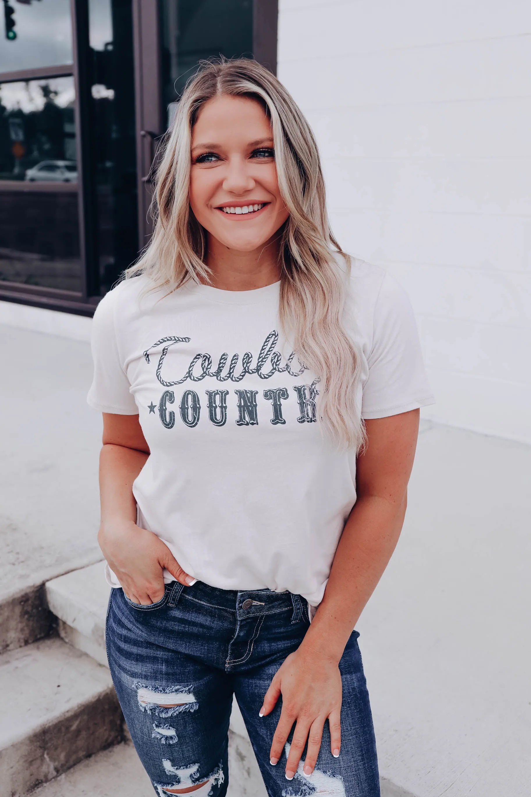 "Cowboy Country" Graphic Tee - Sand