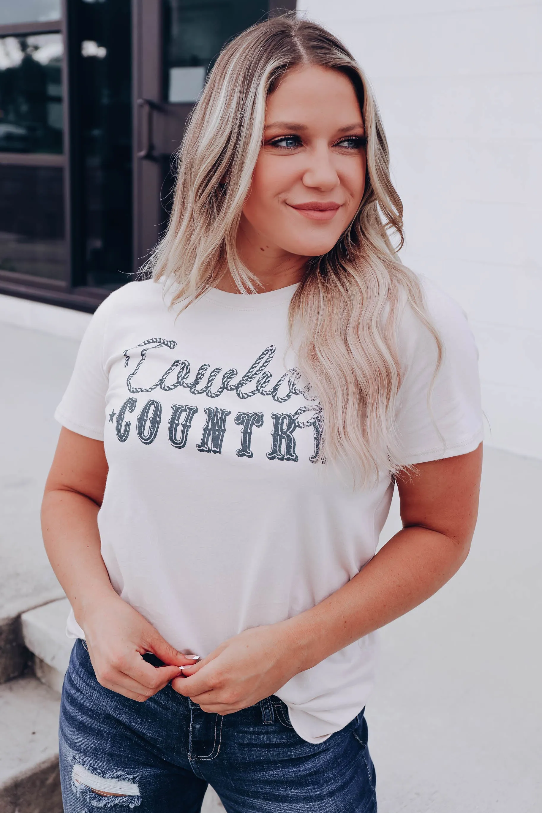 "Cowboy Country" Graphic Tee - Sand