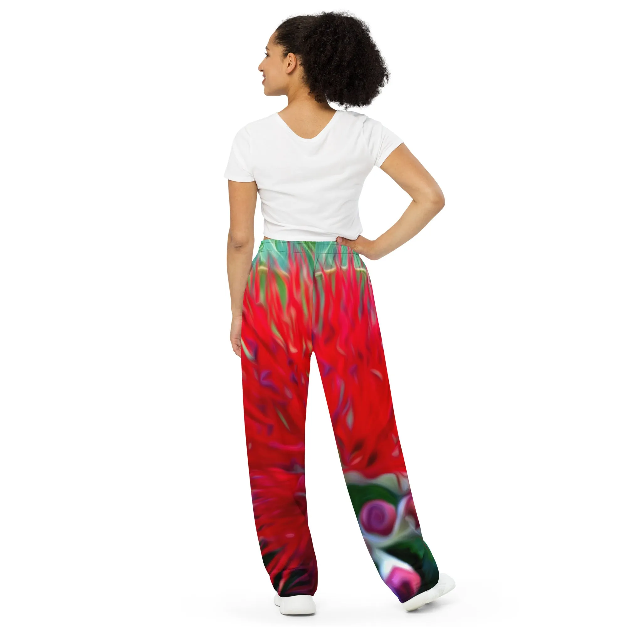 "Liko Lehua" Unisex Wide-leg Pants