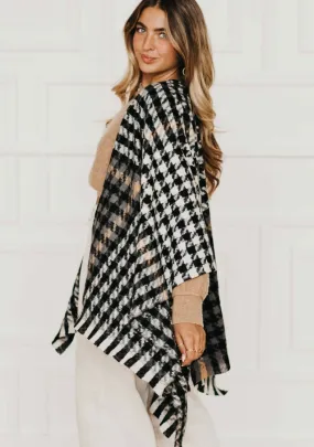 shayla houndstooth shawl