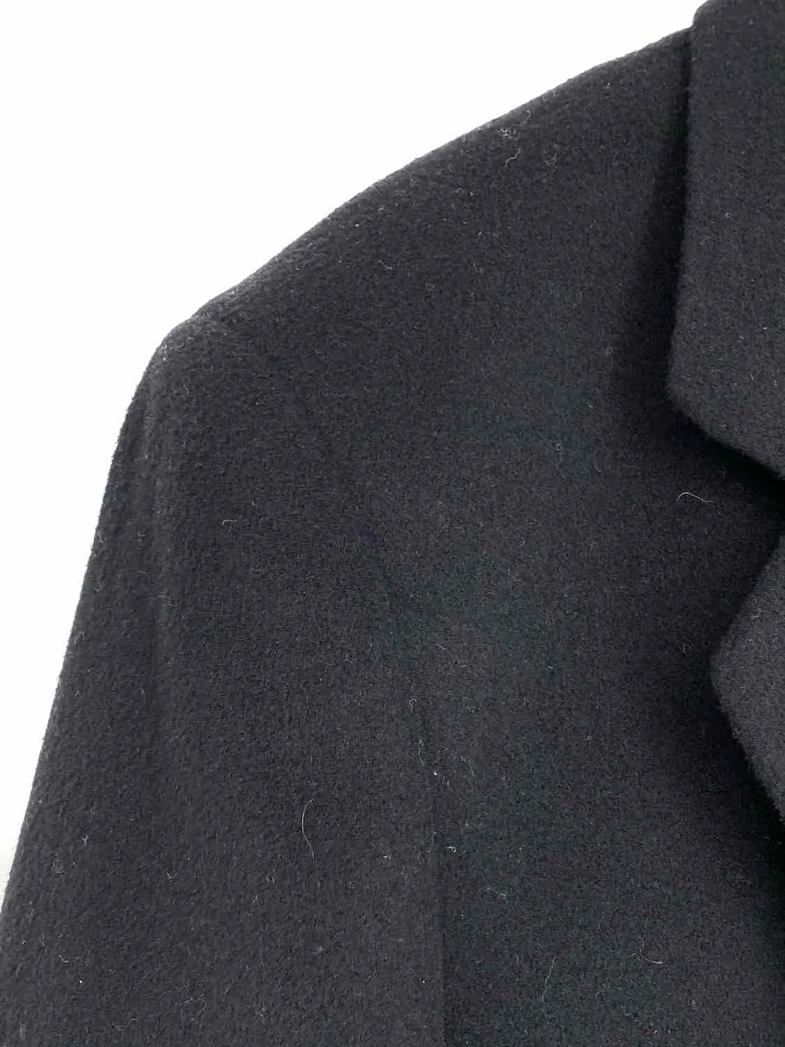 Silver Cloud Men's Black Cashmere Size 42 Peacoat