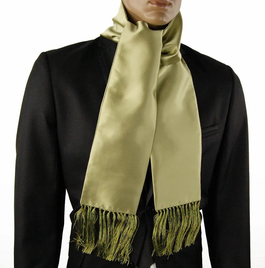 Solid Kashmir Green Tuxedo Men's Scarf