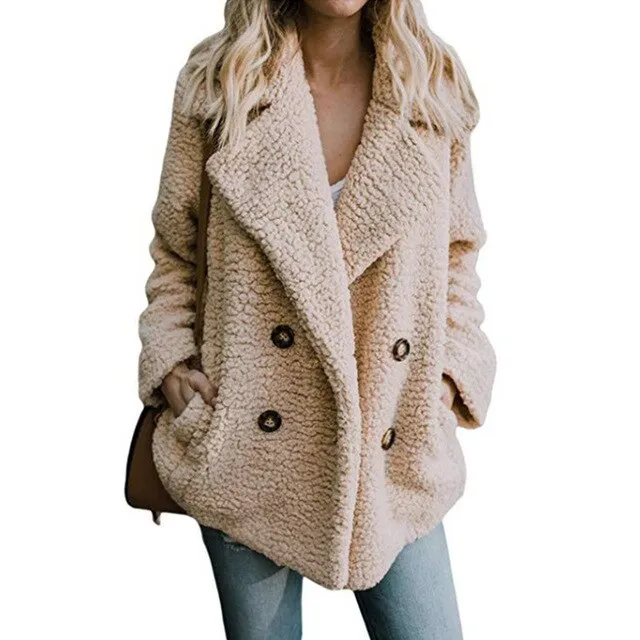 Stay Warm and Chic in Our Faux Fur Winter Coat