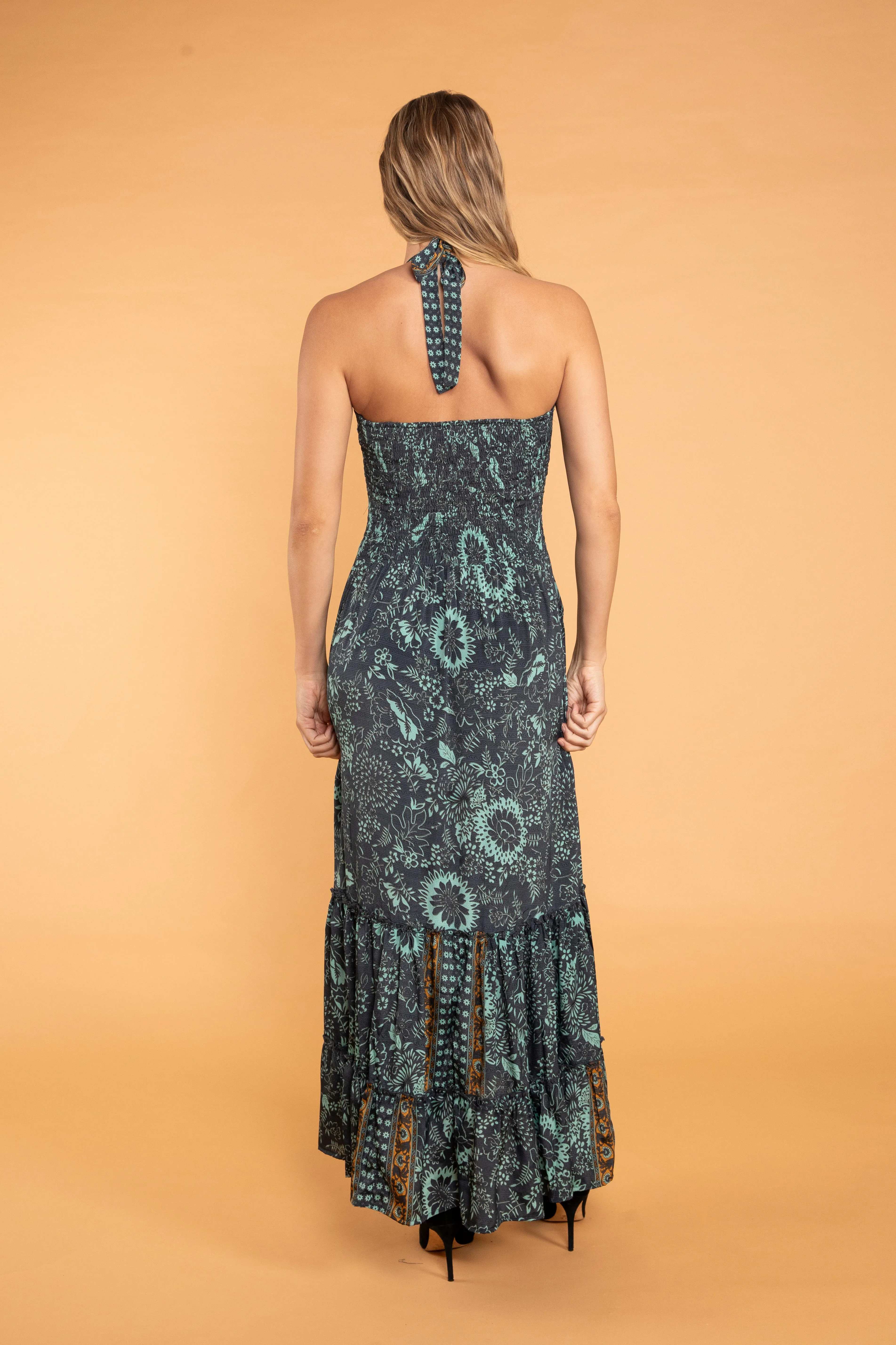 Stefna Halter Maxi Dress