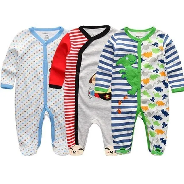 Summer Baby's Colorful Cotton Rompers