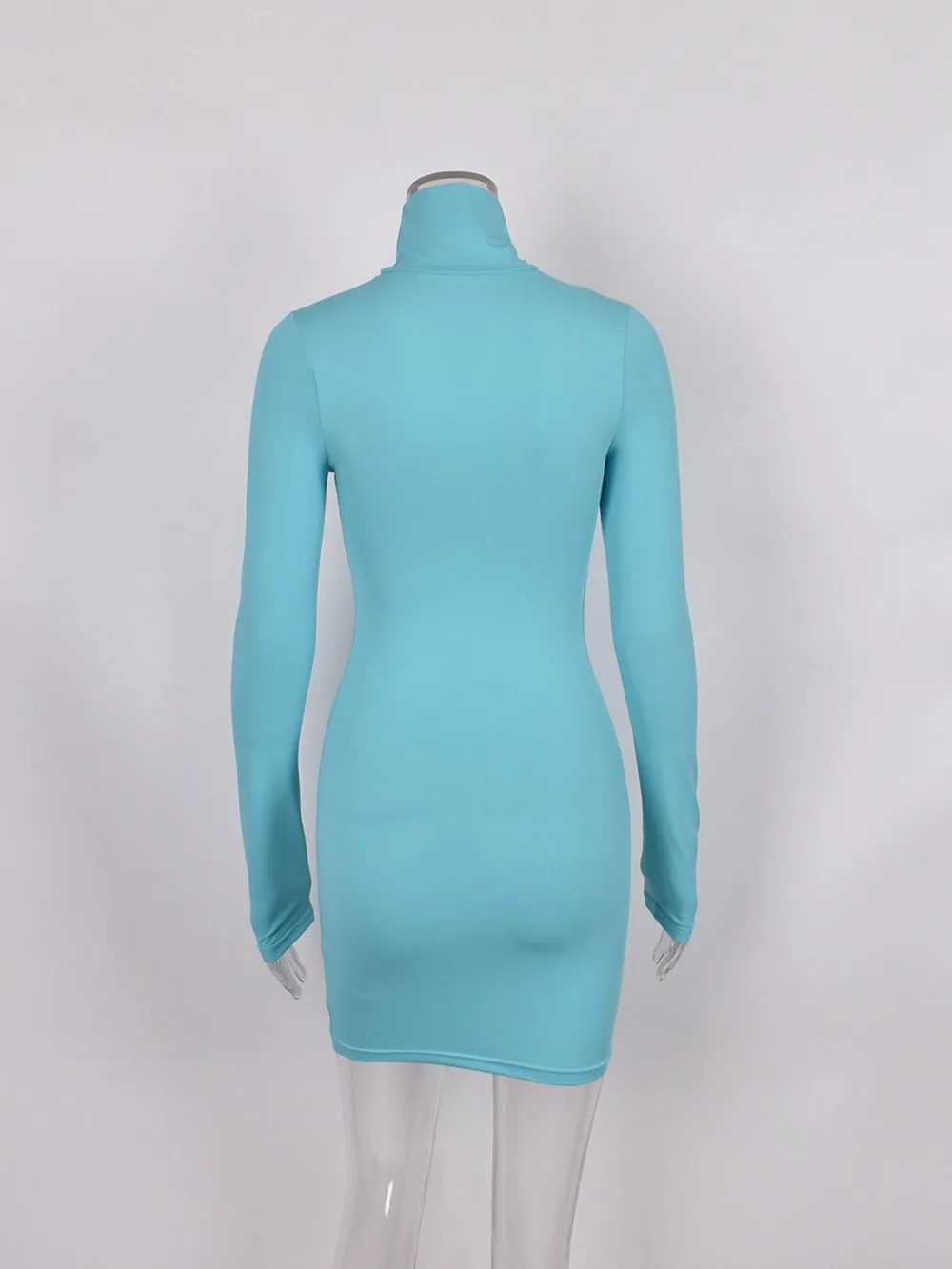 Tianna Long Sleeved Stretch Mini Dress