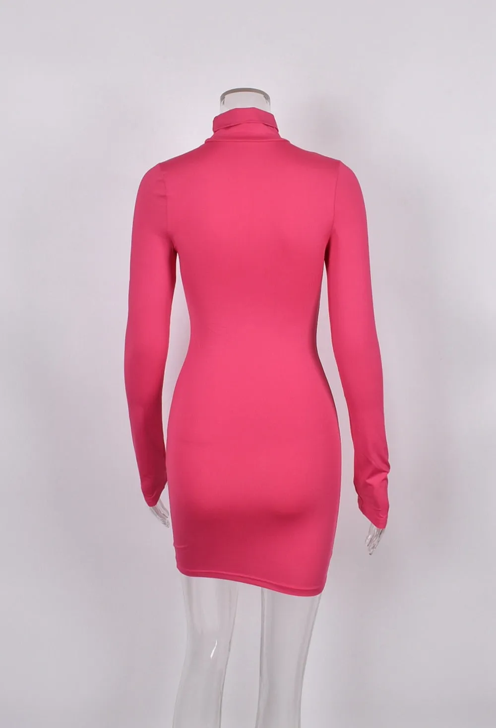 Tianna Long Sleeved Stretch Mini Dress