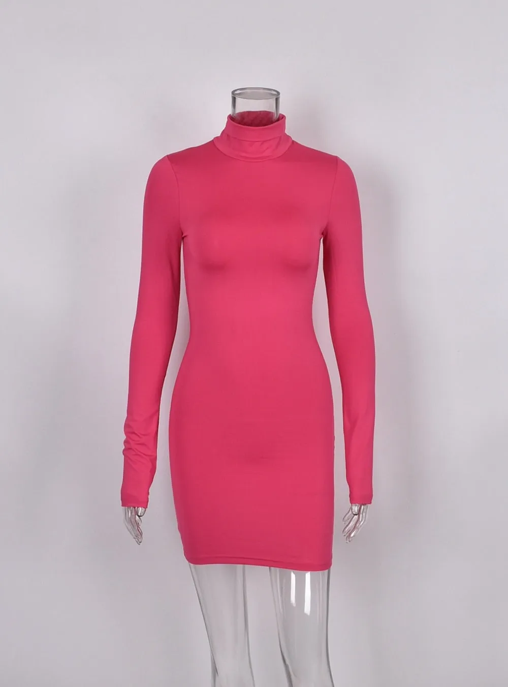 Tianna Long Sleeved Stretch Mini Dress