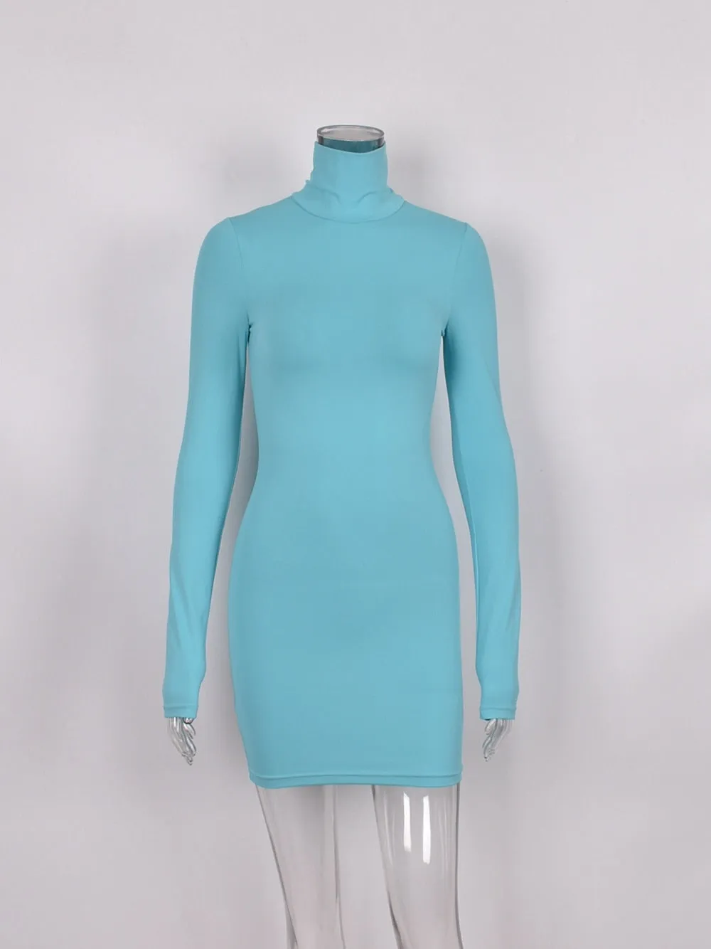 Tianna Long Sleeved Stretch Mini Dress