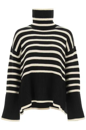 Toteme striped wool cotton turtleneck