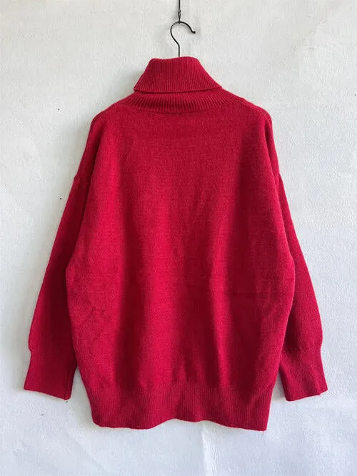 Turtleneck Long Sleeve Sweater