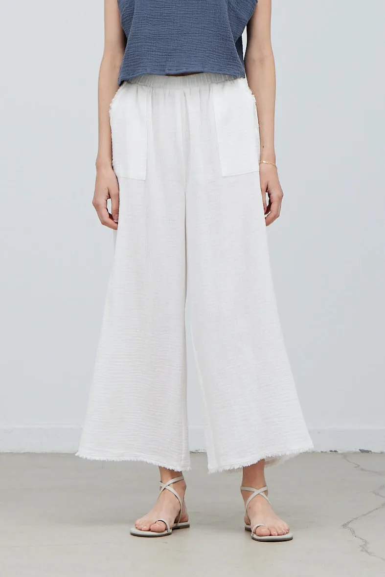 White Gauze Pants