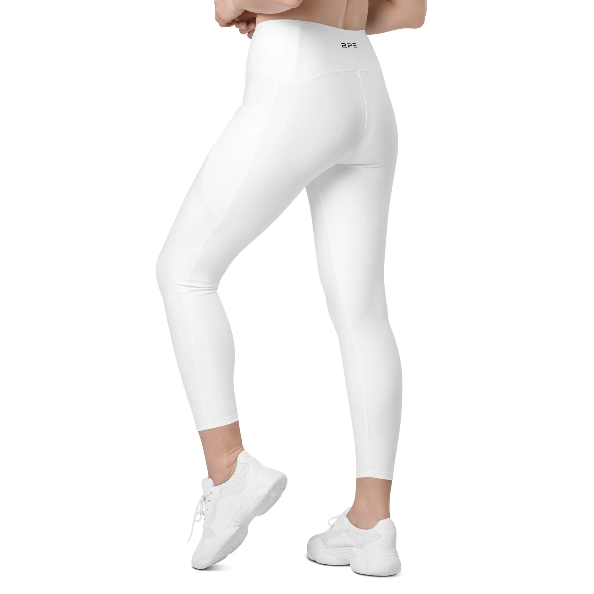 White Leggings with pockets