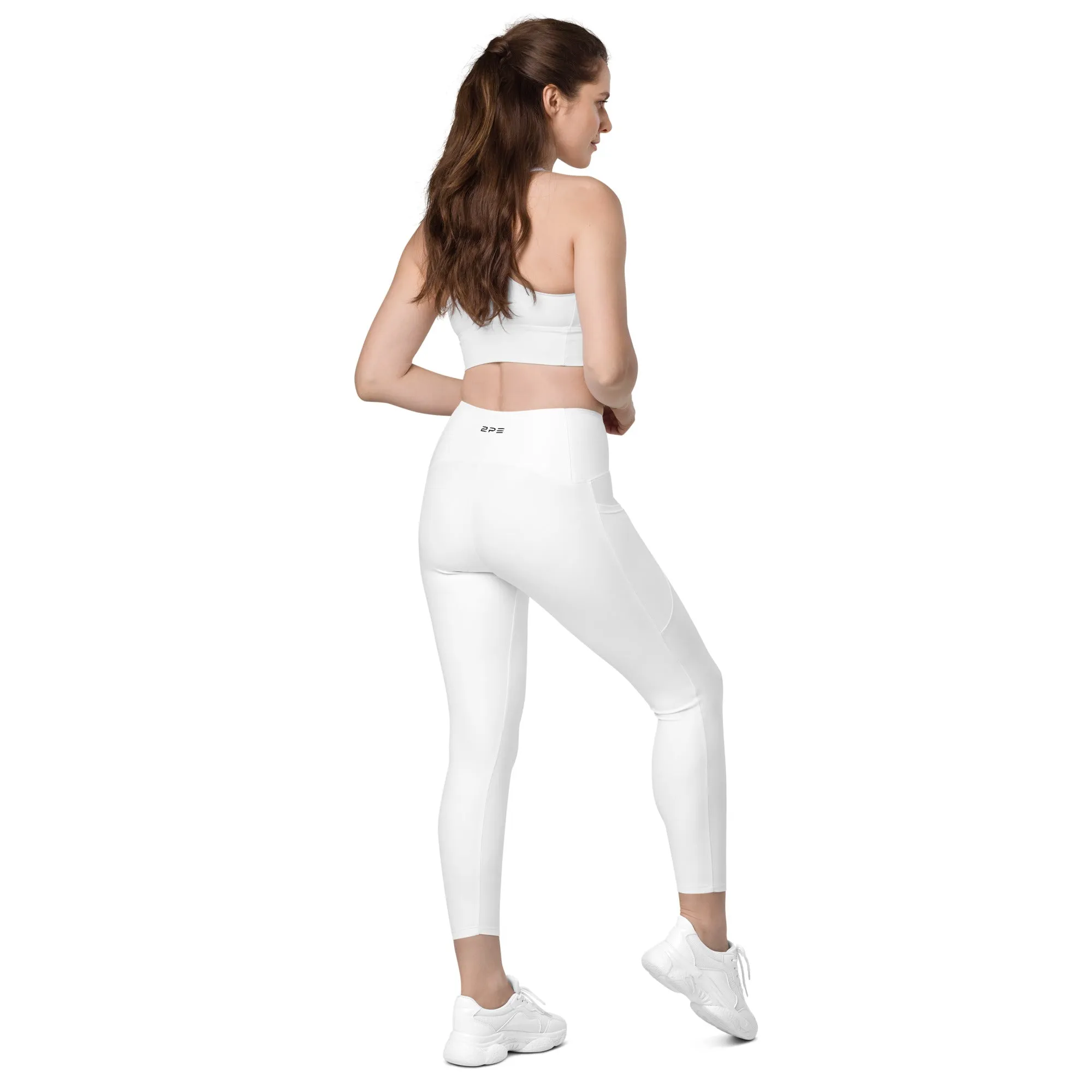 White Leggings with pockets