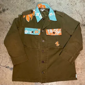 Yokishop - Reyn Spooner Military Aloha Patchwork Jacket